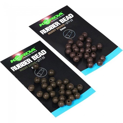 Korda - Safe Zone Rubber Beads Brown 4mm