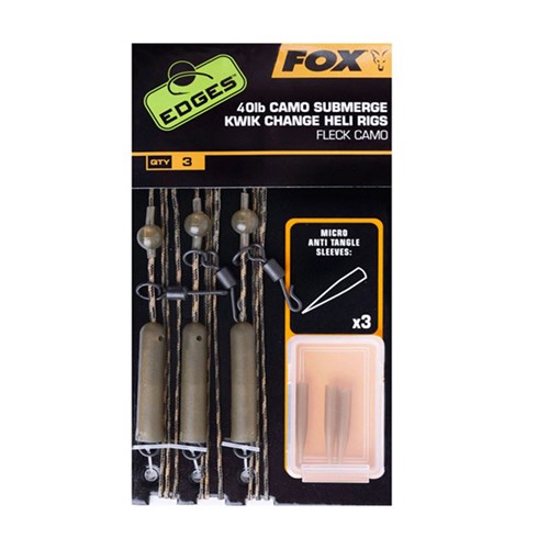 Fox - Edges Submerge Camo Heli Rig Kwik Change Kit Camo 40 lb