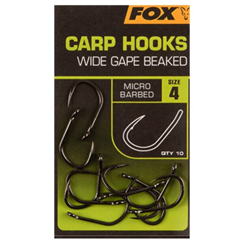 Fox - Carp Hooks Wide Gape - 4