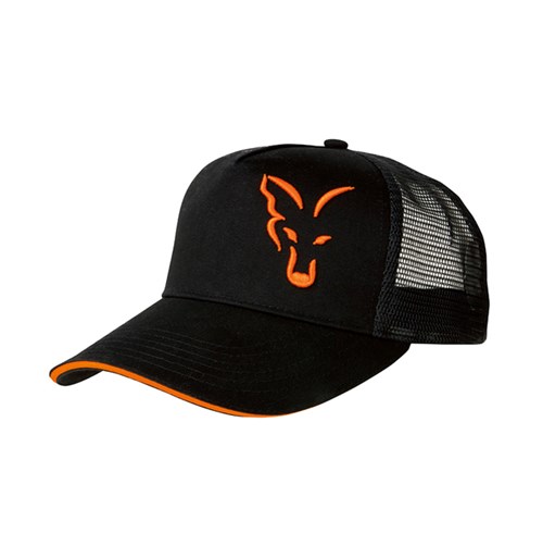 Fox - Black & Orange Trucker Cap