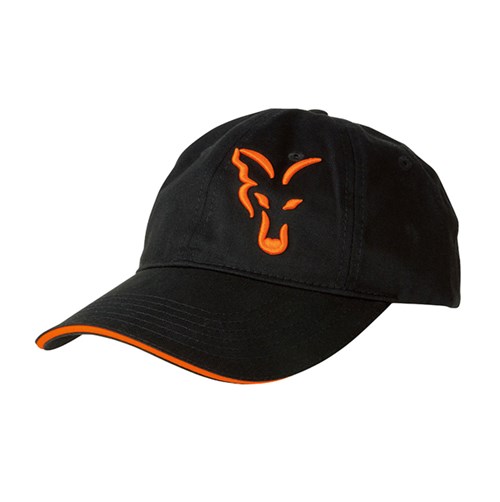 Fox Black & Orange Baseball Cap