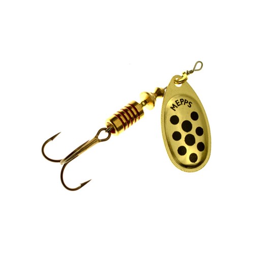 Mepps - Spinner Aglia Decorees Gold/Black Dots - No. 1