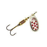 Mepps - Spinner Aglia Decorees Silver/Red Dots - No. 2