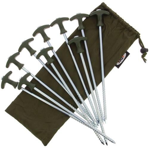 NGT - Bivvy Pegs - 10 x 12 (30cm)