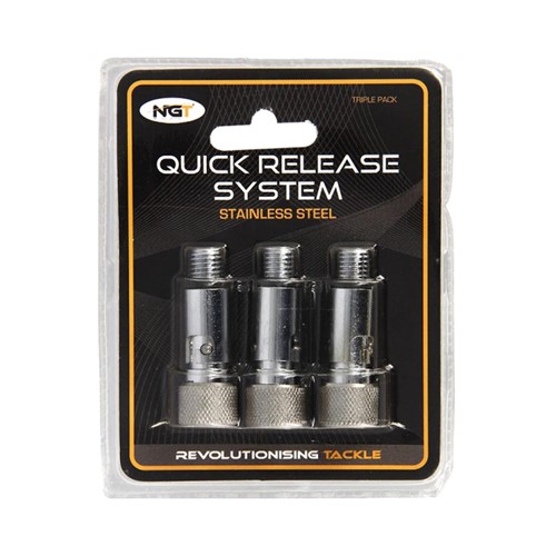 NGT - Quick Release Systems Pack of 3 Aluminium Quick Release