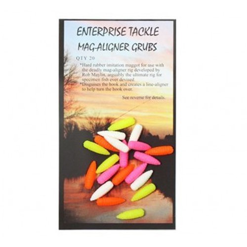 Enterprise Tackle - Mag Aligner Grubs Fluoro and White