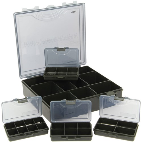 NGT - 4+1 Tackle Box - Tackle Box with 4 Bit Boxes