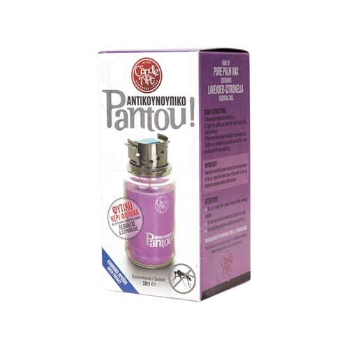 Pantou - Αντικουνουπικό Κερί 580ml