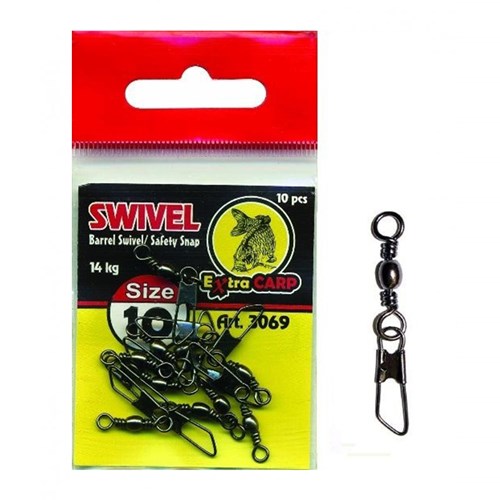 Extra Carp - Rolling Swivel With Carabiner Size 8