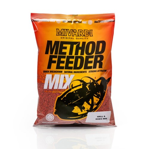 Mivardi - Method Feeder Mix Krill & Robin Red 1Kg
