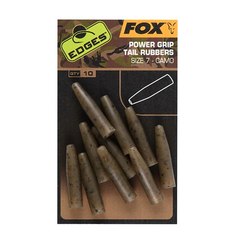 Fox - Edges Camo Power Grip Tail Rubbers Size 7