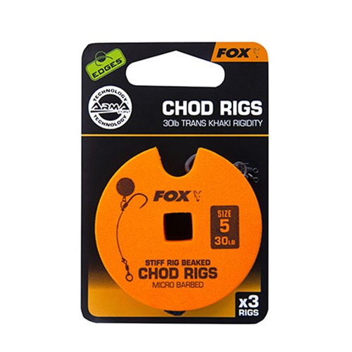 Fox - Standard Chod Rig Barbed Size 5  30lb  