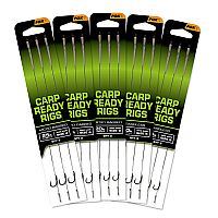 Fox - Carp Ready Rigs x 3 - Wide Gape size 6 (20lb)