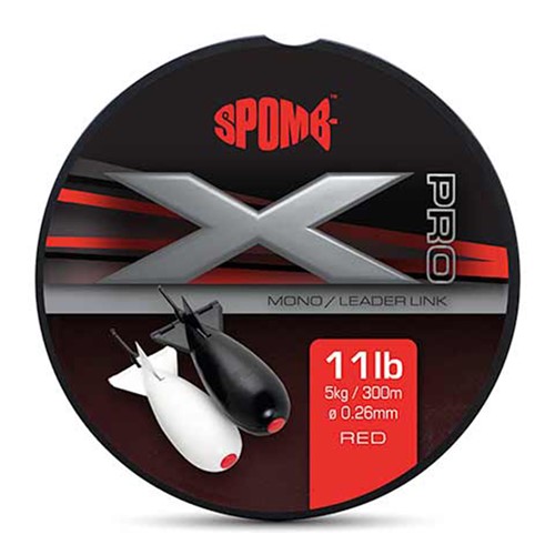 Spomb - X Pro Mono 0.26mm/11lb x 300m RED