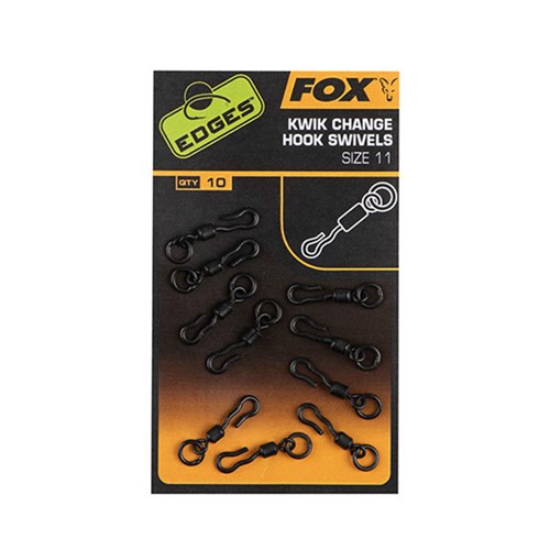 Fox - Edges Kwik change hook swivels size 10