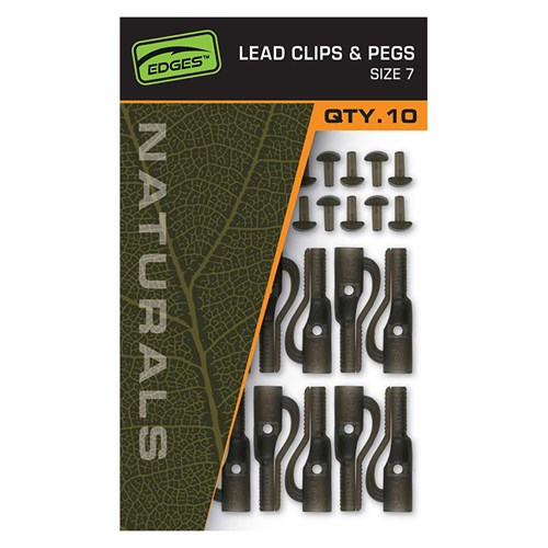 Fox - Naturals Size 7 Lead Clips & pegs
