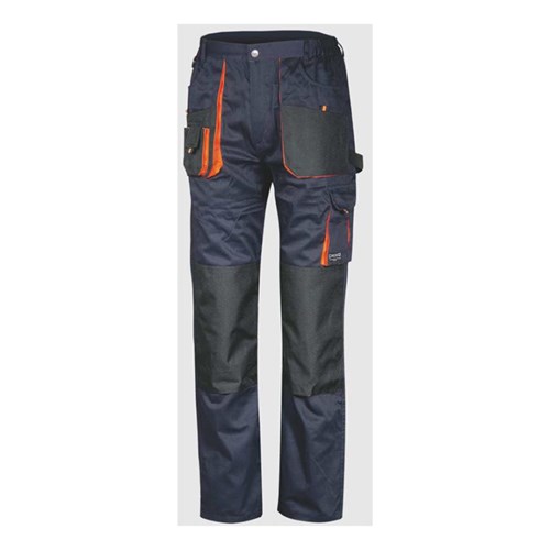 Fageo - Παντελόνι Με Ενίσχυση Oxford Navy/Orange