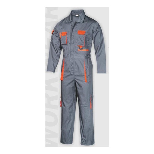 Fageo - Ολόσωμη Φόρμα Εργασίας Grey/Orange