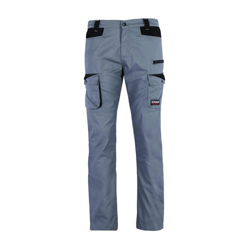 Fageo - Παντελόνι Εργατικό Strech Γκρι/Μαύρο