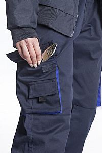 Fageo - Παντελόνι Εργασίας Δίχρωμο Γκρι/Πορτοκαλί