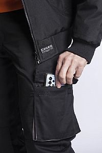 Fageo - Παντελόνι Εργασίας Δίχρωμο Γκρι/Πορτοκαλί