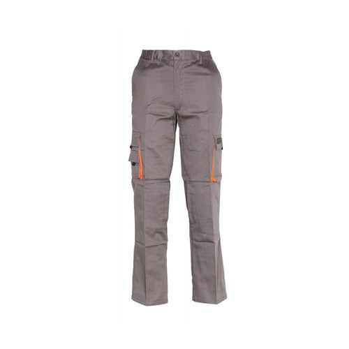 Fageo - Παντελόνι Εργασίας Δίχρωμο Γκρι/Πορτοκαλί