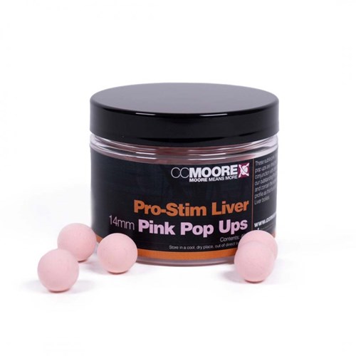 CCMoore - Pro-Stim Liver Pink Pop Ups 14mm