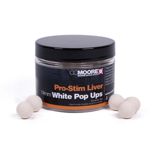 CCMoore - Pro-Stim Liver White Pop Ups 14mm