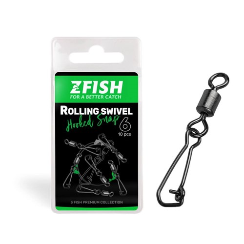 ZFish - Rolling Swivel & Hooked Snap Size 12