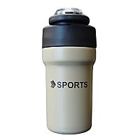 Φορητό παγούρι-θερμός με καλαμάκι - 500ml Khaki