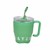 Φορητό παγούρι θερμός κούπα με καλαμάκι - 450ml Green