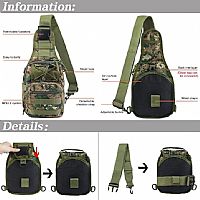 Tactical - Sling Bag Dark Green