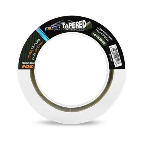 Fox - Exoset Tapered Leaders x 3 16-35LB 0.37- 0.57mm