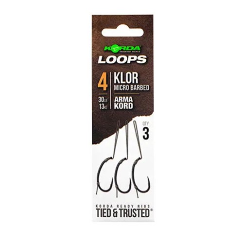 Korda - Loop Rigs Klor Size 4 30 lb