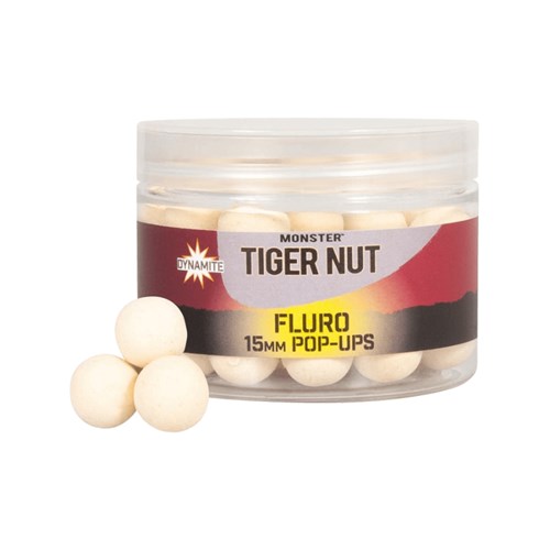 Dynamite Baits - Monster Tiger Nut White Fluro Pop-Ups 15mm