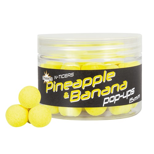 Dynamite Baits - N-Ticers Pineapple & Banana Pop-Ups 15mm