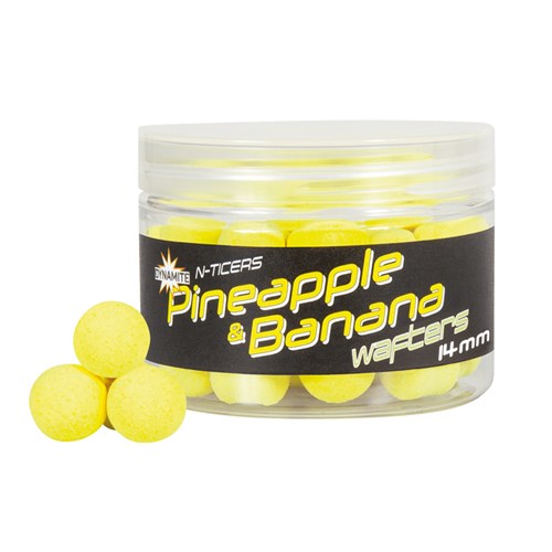 Dynamite Baits - N-Ticers Pineapple & Banana Wafters 14mm