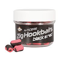 Dynamite Baits - N-Ticers Zig Hookbaits Black & Red 12x6mm