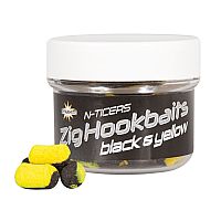 Dynamite Baits - N-Ticers Zig Hookbaits Black & Yellow 12x6mm