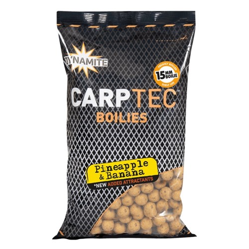 Dynamite Baits - Carptec Pineapple & Banana Boilies 1.8Kg 15mm
