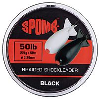 Spomb - Braided leader 22kg / 50lb Black