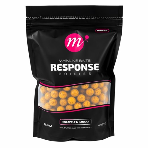 Mainline Baits - Response Boilies Pinapple Banana 15mm - 450gr