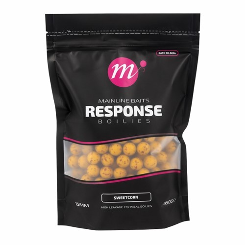 Mainline Baits - Response Boilies Sweetcorn 15mm - 450gr