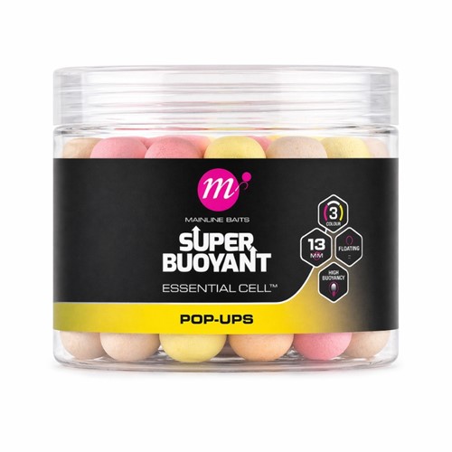 Mainline - Essential Cell Super Buoyant Pop-Ups Pink Yellow White 13mm 