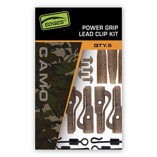 Fox - Edges Camo Power Grip Lead Clip Kit 5pcs