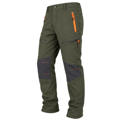 MASTINO M2323-5 Παντελόνι Outdoor Αδιάβροχο & Αντιανεμικό με Ενισχυμένα Γόνατα - Χακί/Πορτοκαλί